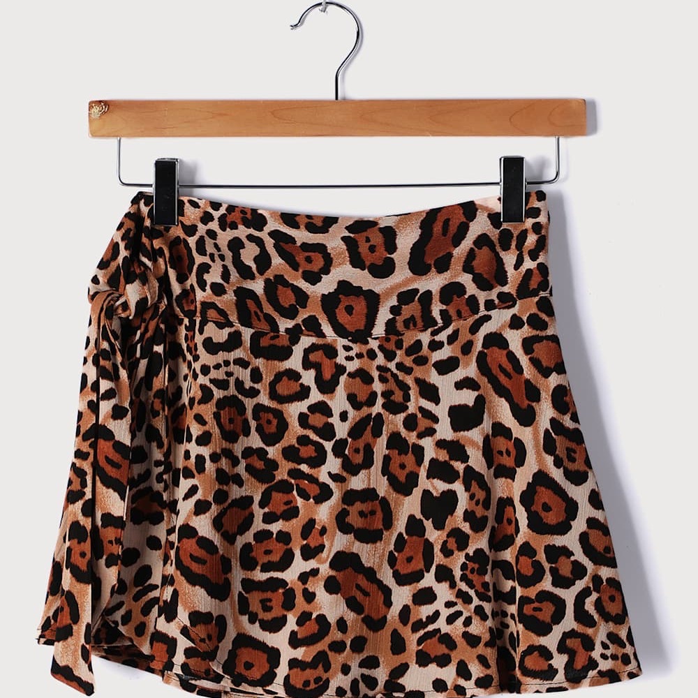 Lulus Leopard Print Skort - Picture 14 of 14